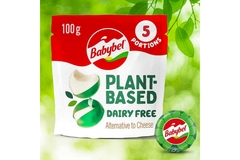 Babybel plant-based dairy-free cheese alternative.